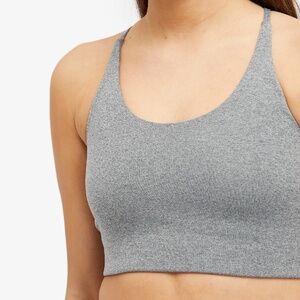 Girlfriend Collective Gray Racerback Sports Bra